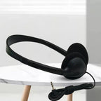Comfortable Wearing Noise Reduction ABS Portable Headphone Wired Headset Earbud Stereo 3.5mm Clear Gaming for Gamer