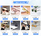High Definition Sunglasses for Men Ladies Blue Light Blocking Eye Protection Eyewear Rimless Square Frame Eyeglasses Goggle
