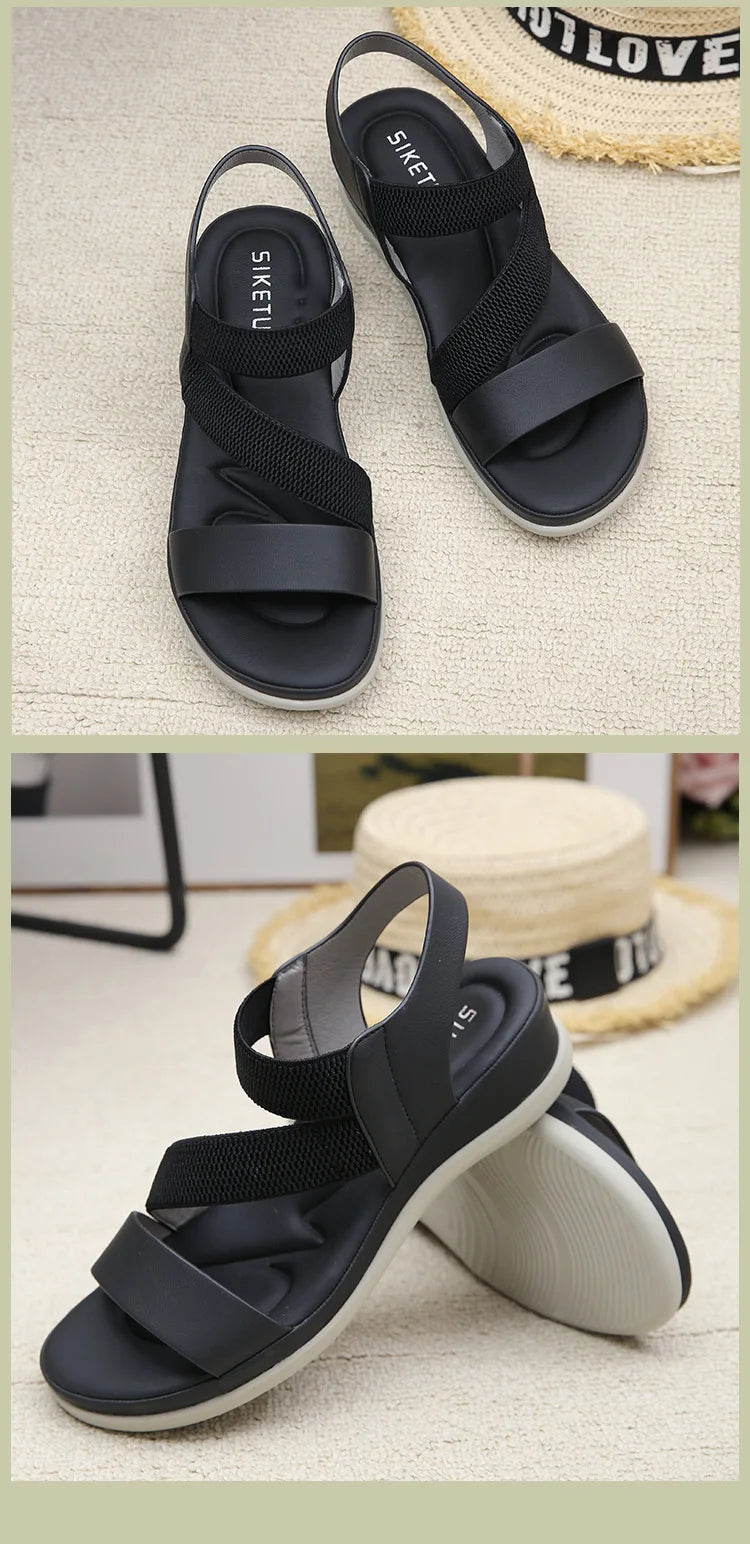 Sports Sandals for Women's 2025 Summer New Casual Sandal for Womens Large Thick Bottom Beach Sandals Platform Shoes Women