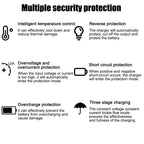 2A Intelligent Fast Power Charging 3 Stages Lead Acid AGM GEL Battery-chargers Car Accessories Car Battery Charger