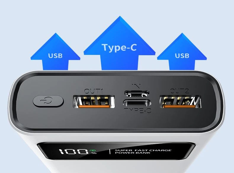 Power bank 20000mAh large capacity two-way PD flash charging live broadcast applicable to all mobile phones BCAK