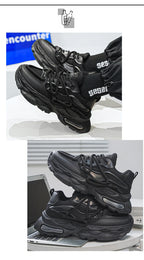 Fashion Shoes For Men White Sneakers Male Platform Walking Shoes Punk Lace Up Outdoor Men’s Outdoor Breathable Sneakers