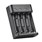Battery Charger 4 Slot Intelligent Fast Charge With LED Indicator For 1.2V NiMH NiCd AAA/AA Rechargeable Batteries USB Charger