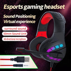 Headphones 3.5mm Wired Gaming Headset Earphones Music For PS4 Play Station 4 Game PC Chat computer With Microphone