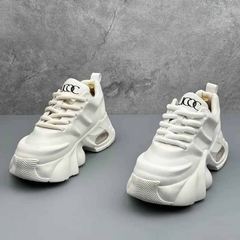 Men Shoes Designer Luxury Casual Sneakers Breathable Platform Shoes for Men Fashion Height Increasing Comfortable Non-slip Shoes