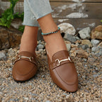 Women Slippers Spring Autumn Summer Flat Slip-On Slippers Lightweight Open-Toe Sandals Elegant Fashion Women Shoes Slides Women