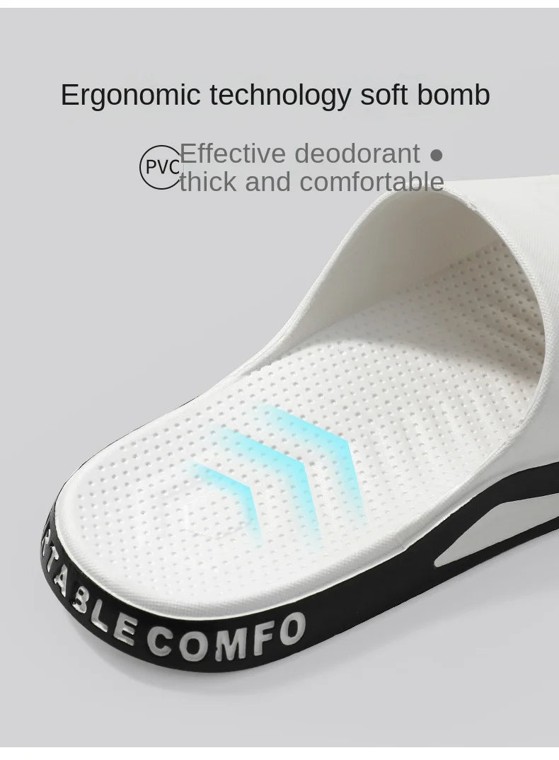 Slippers for men can be worn externally in summer. Trendy bathroom, bathroom, non-skid home, indoor, and home sandals for men