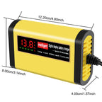 Full Automatic Car Battery Charger 2A Intelligent Fast Power Charging Digital LCD Display