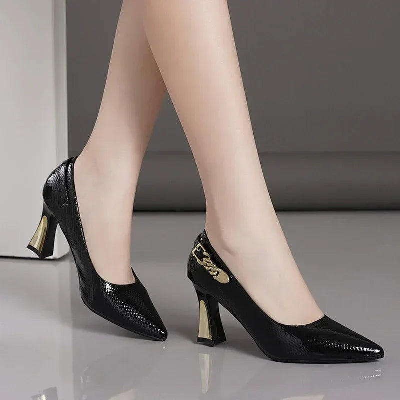 Fashion Women High Heels Shoes Sexy Pointed Toe Elegant Dress Sandals Woman 2025 New Spring Designer Party Trend Pumps Zapatos