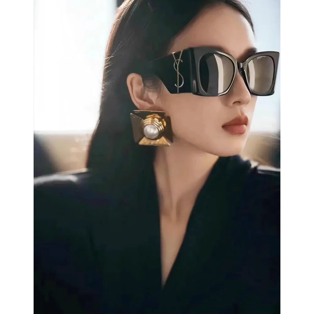 2025 Summer New Women's Sunglasses With Large Face And Slimming Sunscreen And Uv Protection Uv400 Sunshade Sunglasses