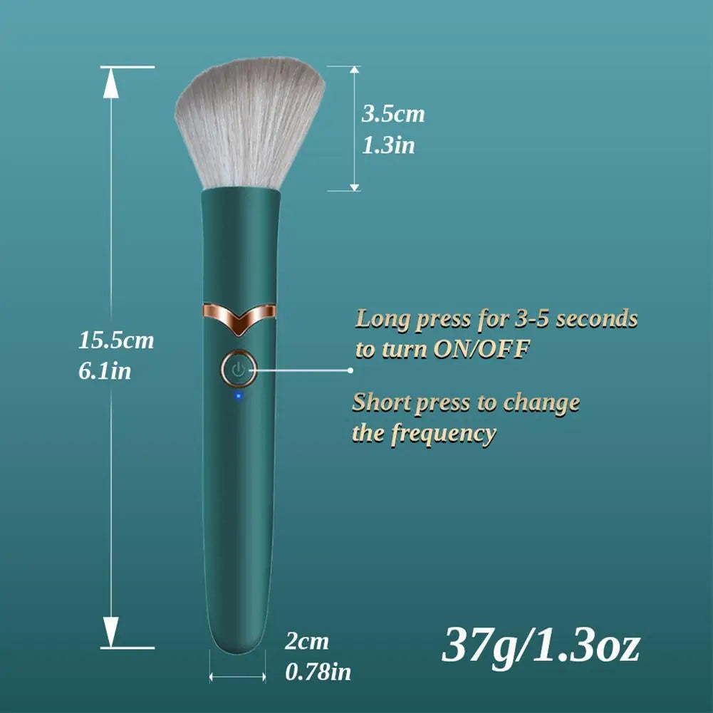 Electric Cosmetic Brush Foundation Blush Loose Powder Brush Tools Multifunctional Vibration Rechargeable Facial Makeup Brushes
