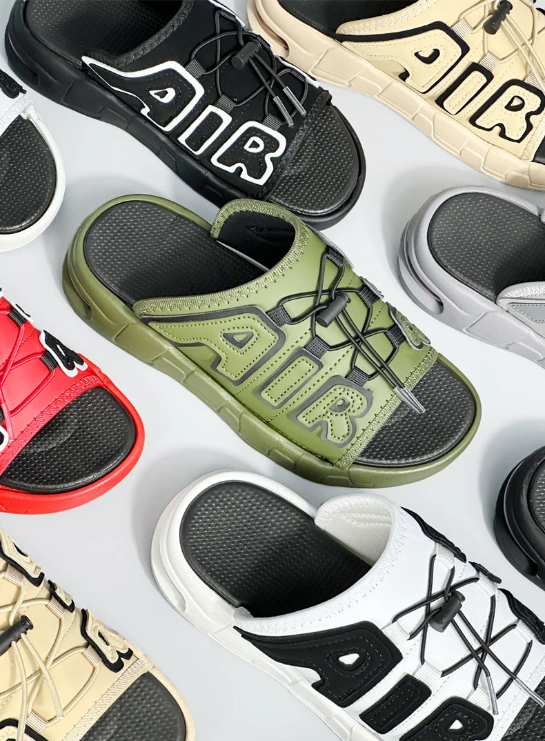 Man‘s Sandals Thick Sole Non-slip Fashion Trend Sports Slippers For Men Outdoor Footwear Size 40-49 Suitable Summer