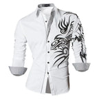 Men's long sleeved shirt, fashionable and luxurious casual shirt, high-quality and comfortable new men's top