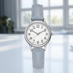 Women's Quartz Watch Simple Dial PU Leather Strap Elegant Timepiece for Daily Casual and Business Wear