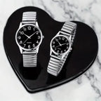 Fashion Couple Watches Simple Arabic Dial Men Quartz Watch Elastic Band Women Wristwatches Valentine's Day gift birthday gifts