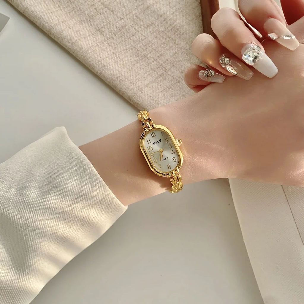 Women Watches Top Brand Luxury Wristwatches Ladies Fashion Gold  Bracelet Watch Female Elegant Clock Women montre femme