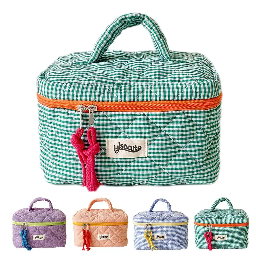 Cosmetic Bag Simple Style Large Capacity Portable Cosmetic Tools Storage Bag for Home Bathroom Toiletry Bag Makeup Bag