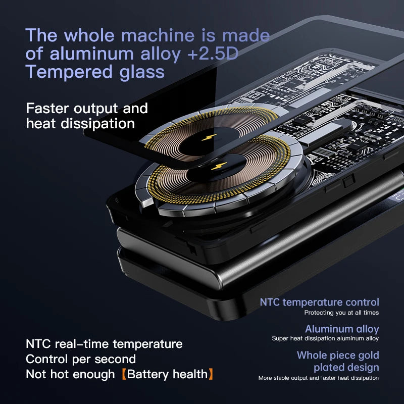 2024 New High quality aluminum alloy Power Banks Backup Battery Macsafe Powerbank Magnetic Wireless Phone Charger