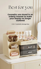 Cosmetics Storage Box Household Dressing Table Advanced Sense Large Capacity Lipstick Skin Care Compartment Shelf
