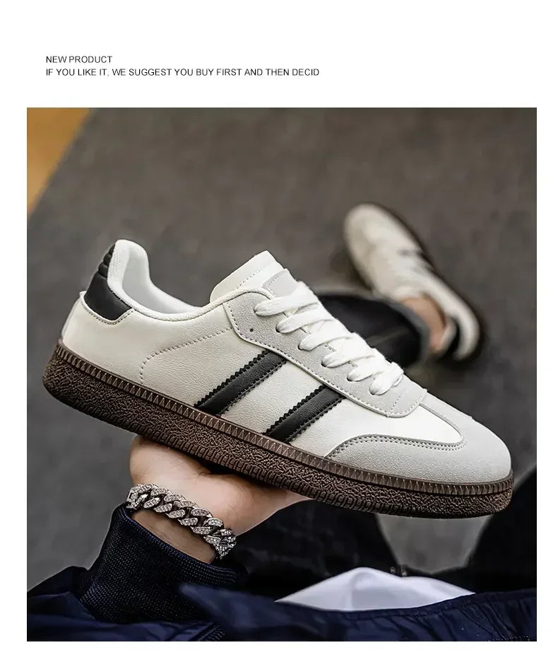 Men's Shoes 2025 Trend Casual Sneakers Comfortable Lace-up Flats Tennis Shoes Breathable Comfortable Walking Joggingshoes