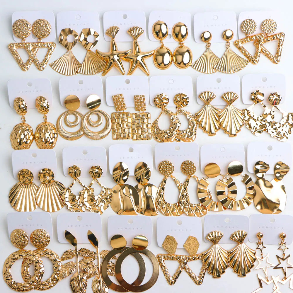 10Pairs/Lot Fashionable Women's Stainless Steel Earrings, Daily Jewelry Accessories Gifted To Friends, Randomly Shipped