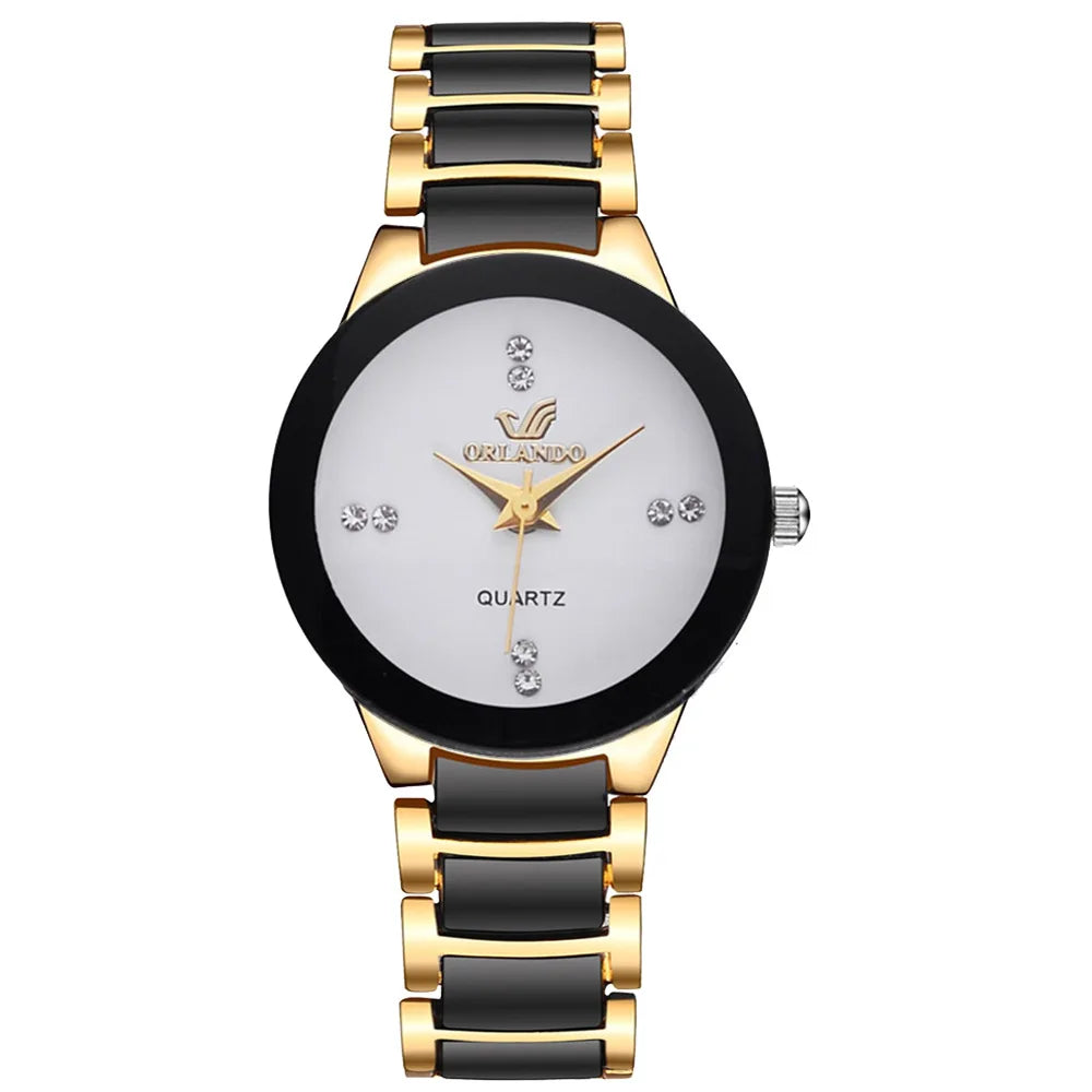 Couple Watches Women Luxury Famous Brand Lover's Watch For Men Casual Stainless Steel Watches Ladies Wristwatch Relogio Feminino