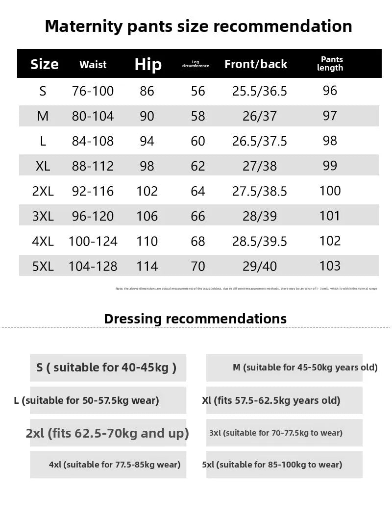 Pregnant woman's pants - Outerwear for autumn and winter: Wide-leg pants, nine-inch length, straight shape, with drawstrings.