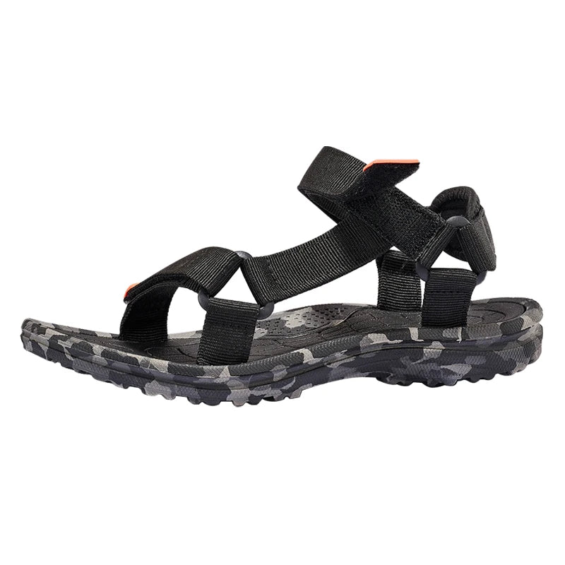 Men's Water Sandals Waterproof Arch Support Hiking Sandals Comfort Leather Sport Outdoor Sandals for Summer Beach Trail Walking