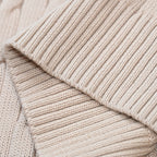 New Women's Embroidered Logo Simple Twisted Design Casual  Color round Ne Long Sve Knitted Sweater Autumn Winter