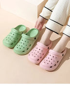 Womens House Slippers Casual Garden Clogs Outdoor Wide Toe Shoe for Ladies Men Sandalia Non Slip Indoor Outdoor Shoes