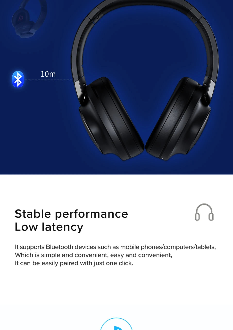 Wireless Bluetooth headphones noise-cancelling stereo 5.3 headphones high-quality wireless headphones HIFi sound effects