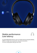 Wireless Bluetooth headphones noise-cancelling stereo 5.3 headphones high-quality wireless headphones HIFi sound effects