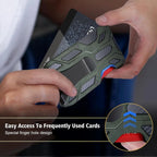 Mens Slim Wallet With Money Clip: Minimalist Anti theft Blocking Credit Card Holder Front Pocket Wallets