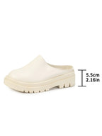 Platform Women Slippers Fashion Casual Autumn Mules Shoes 2025 New Trends Classical Sandals Elegant Walking Zapatillas De Mujer