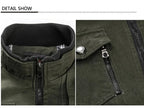 Men's Jacket Military Tactical Man Jackets Coat Zipper Cargo Jackets Stand Collar Outwear Cotton Windbreaker Tops 2022 New Brand
