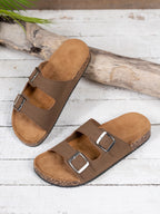 Men's Fashionable Slippers for Home and Outdoor Waterproof Non-Slip Slip-On Fashionable Versatile Slippers