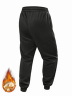 Pants for men in autumn and winter, thickened with fleece for outerwear, casual pants, warm lamb wool sports sweatpants