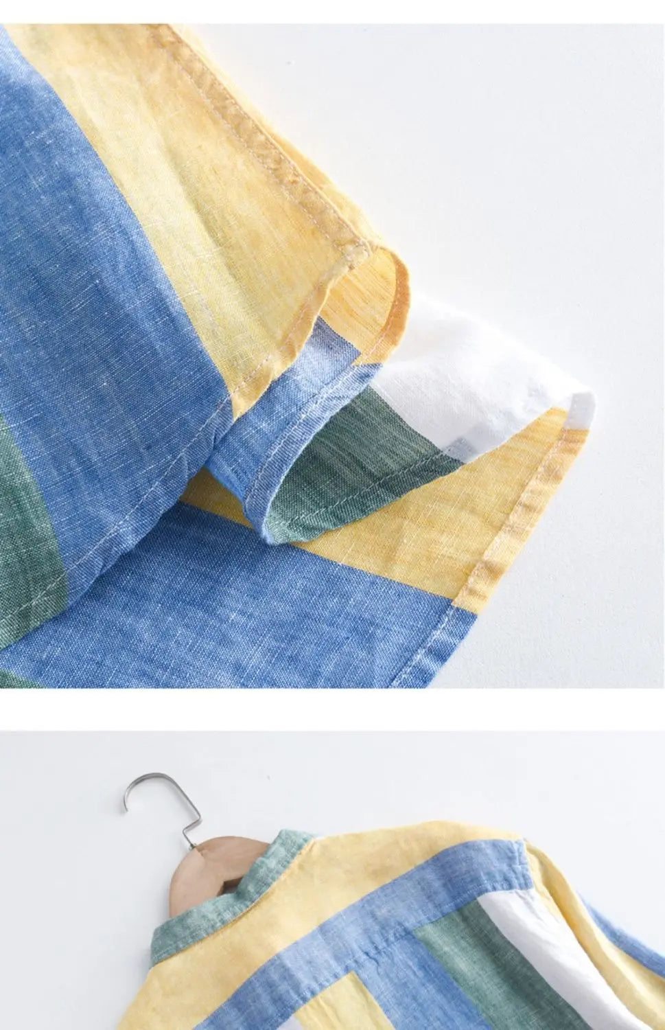 Striped shirt men's 2025 Man Plaid Shirts Cotton Chemise Male Blouses Casual Long Sleeve Formal Business Shirt Men's Clothing