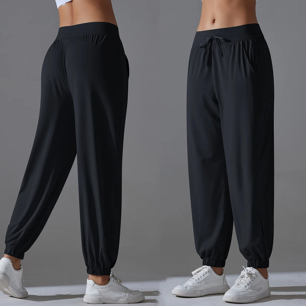 Pants Sports Pants  Wide Legs Slim Fit Breathable Yarn Pants Thin Casual Pants Quick Drying Sweatpants