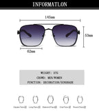2023 Sunglasses For Men Square Sunglasses Women Trendy Luxe Vintage Fashion Glasses Retro Steampunk Shades Gafas De Sol Hombre