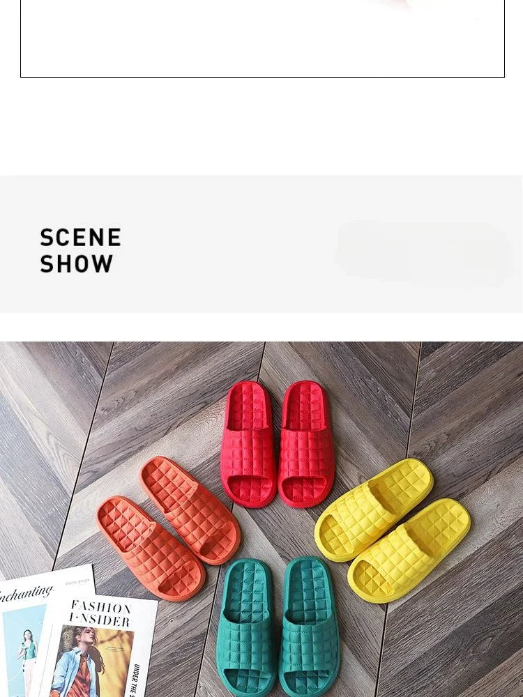 Home Bathroom Slippers Women Fashion Soft Sole EVA Indoor Slides Woman Sandals 2023 Summer Non-slip Woman Man Slippers