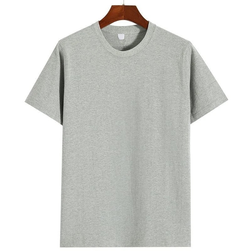 Men's Solid-color Short-sleeved T-shirt: Simple, Elegant and High-quality, Suitable for Both Commuting and Casual Wear