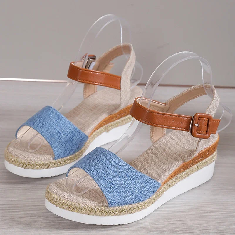 Summer Woman Sandals Shoes Soft Shoes Woman Elegant Sandals Woman Wedge Ladies Shoes Party Footwear Female Women Sandal