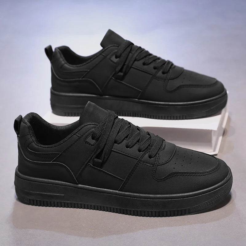 Men Walking Shoes 2025 New Comfort Breathable High-quality Leather Wear-resistant Fashion Outdoor Leisure Sneakers for Man