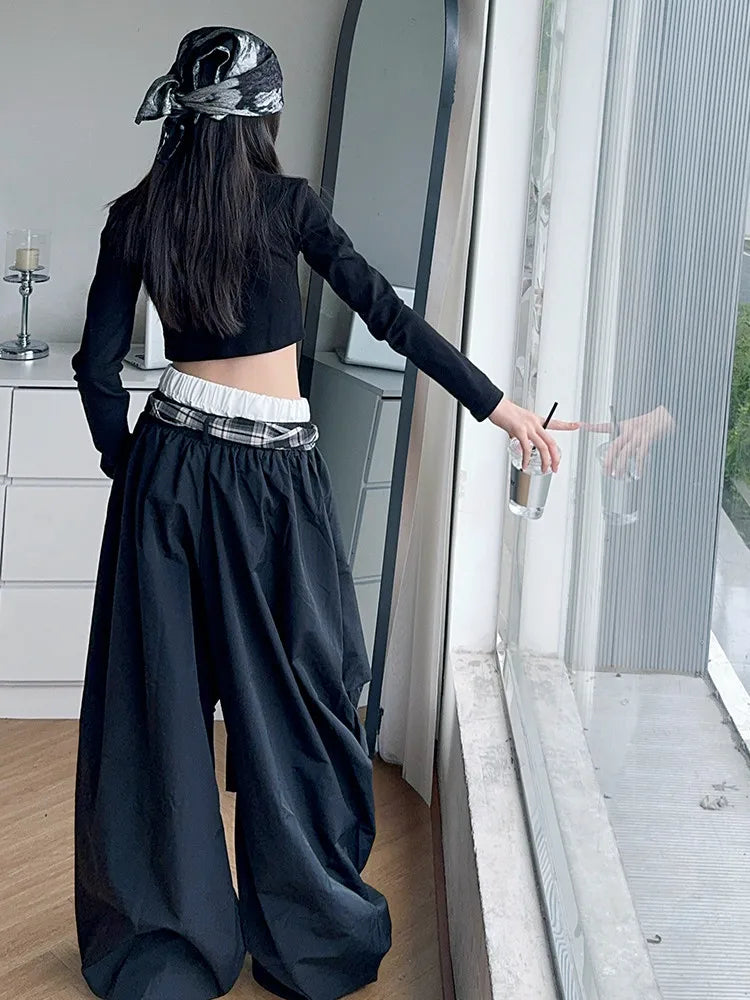 Pants Two Pieces Set Grid Trousers Tops Suits Casual Daily Childrens Clothes 2025 New Fashionable Children Autumn Clothing Girls