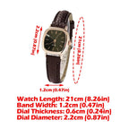 Women Watches Vintage Small Dial Watch PU Leather Strap Quartz Wrist Watch Clock Men Women Casual Simple Watch