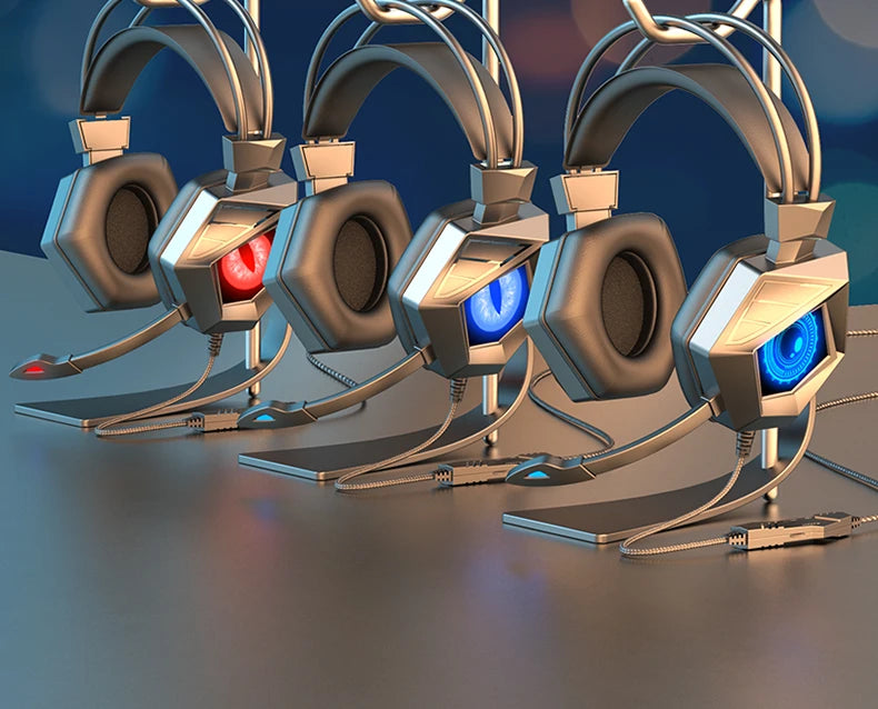 Headphones 3.5mm Wired Gaming Headset Earphones Music For PS4 Play Station 4 Game PC Chat computer With Microphone