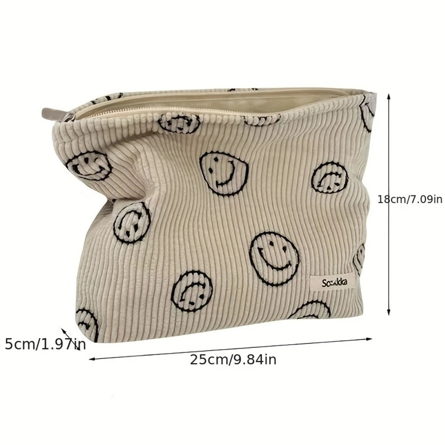 Makeup Bag Travel Toiletry Bag Cute Makeup Brushes Bag Cosmetic Bags for Women Zipper Makeup Bags for Purse
