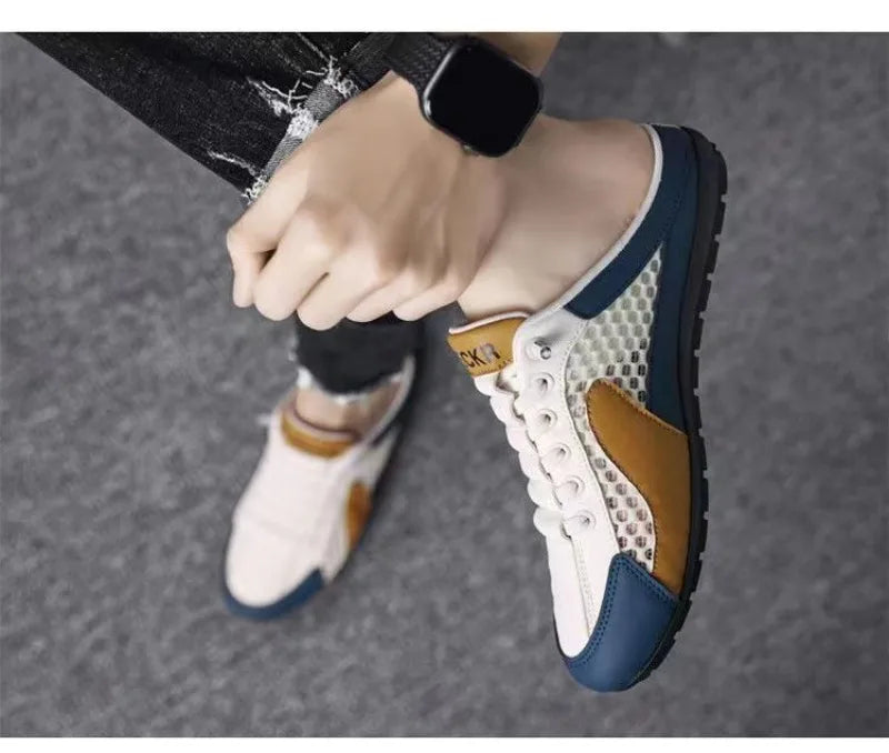 Summer Men's Half Slippers Trendy New Casual Shoe Light Walking Flats for Men Non Slip Sneaker Hot Sale Man Shoes Zapatos Hombre
