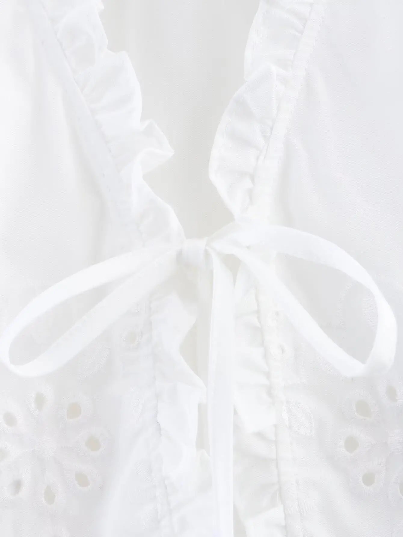 Embroidered Blouse Top Boho Chic Hawaiian Summer Vintage Ruffle Crop Shirts Female Elegant Women's Shirt Tops Woman 2025